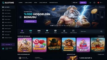 Slotime Platform Ana Görünüm